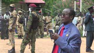 Vice President, Dr. James Wani Igga Kneel Down In Bor For Peace. Vice President, Dr. James Wani Igga Kneel Down In Bor For Peace.