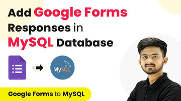 How to Add Google Forms Responses in MySQL Database | Google Forms to MySQL