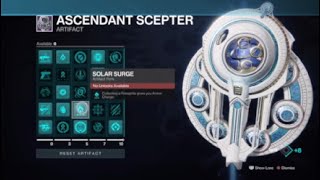 Destiny 2 Lightfall Solar surge artifact mod bugged and not working! Please fix it Bungie!!