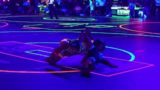 Liam Cabutotan Vang vs Damian Campos wrestling 46 lbs RMN Events - CA Cosmic Bash