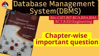 Database Management System(DBMS) Chapter-wise important question || All important question ||