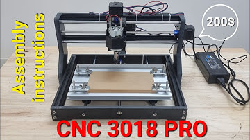 Instructions for assembling CNC machine 3018 pro