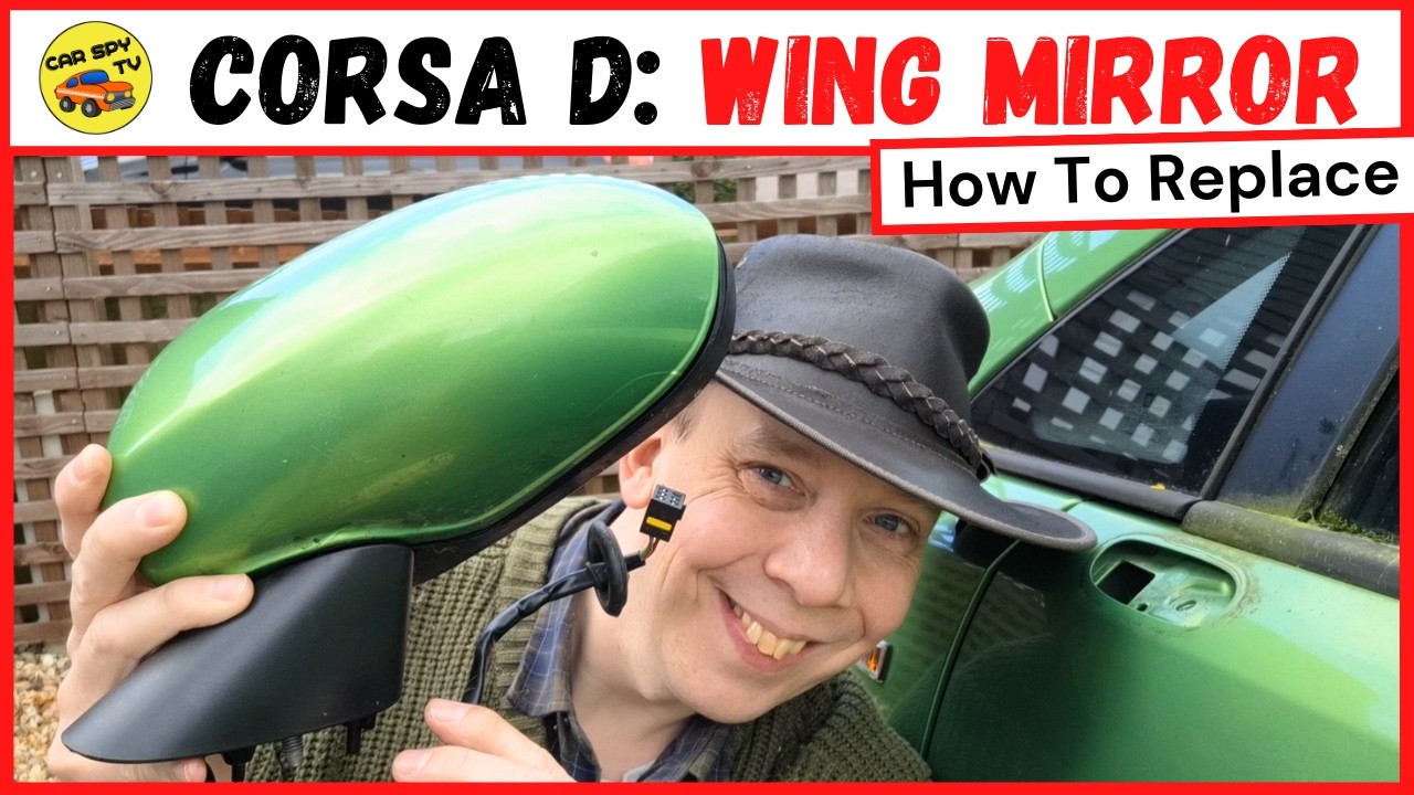 Vauxhall Corsa D How To Replace Wing Mirror / Door Mirror (Opel Corsa D) EASY!