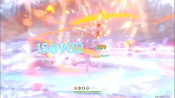 Qiqi One Shot Pyro Regisvine | Genshin Impact #SHORTS