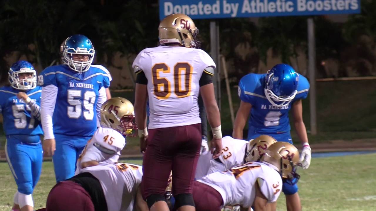 Moanalua Varsity Boys Football vs Castle 2016 OIA Playoffs YouTube