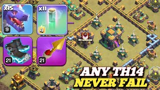 Th14 Dragon attack with Electro boots/th14 best attack/clash of clans