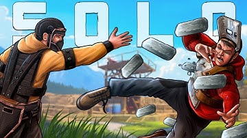 I Claimed HQM quarry SOLO against 30+ deep zergs - Rust Solo (Movie)