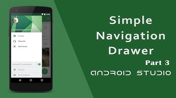 Android Navigation Drawer Using NavigationView Part 3 | Item Select | Android Studio Tutorial