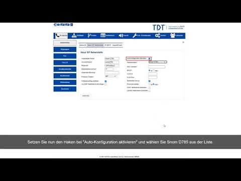 TDT-Howto: Snom D785 Autoprovisionierung