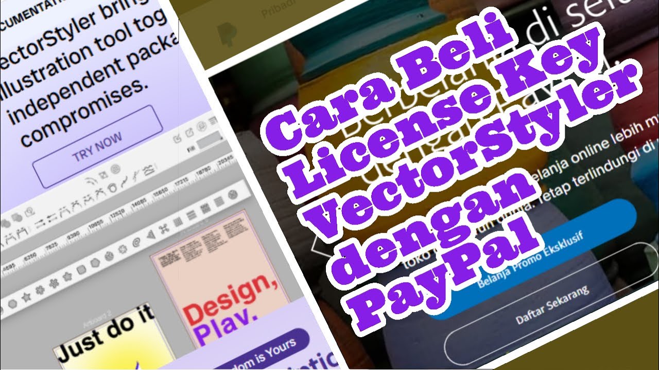 Cara Membeli License Key VectorStyler  Dengan Menggunakan Saldo PayPal