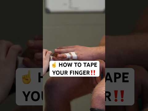 Video: Moet ik mijn vastgelopen vinger afplakken?