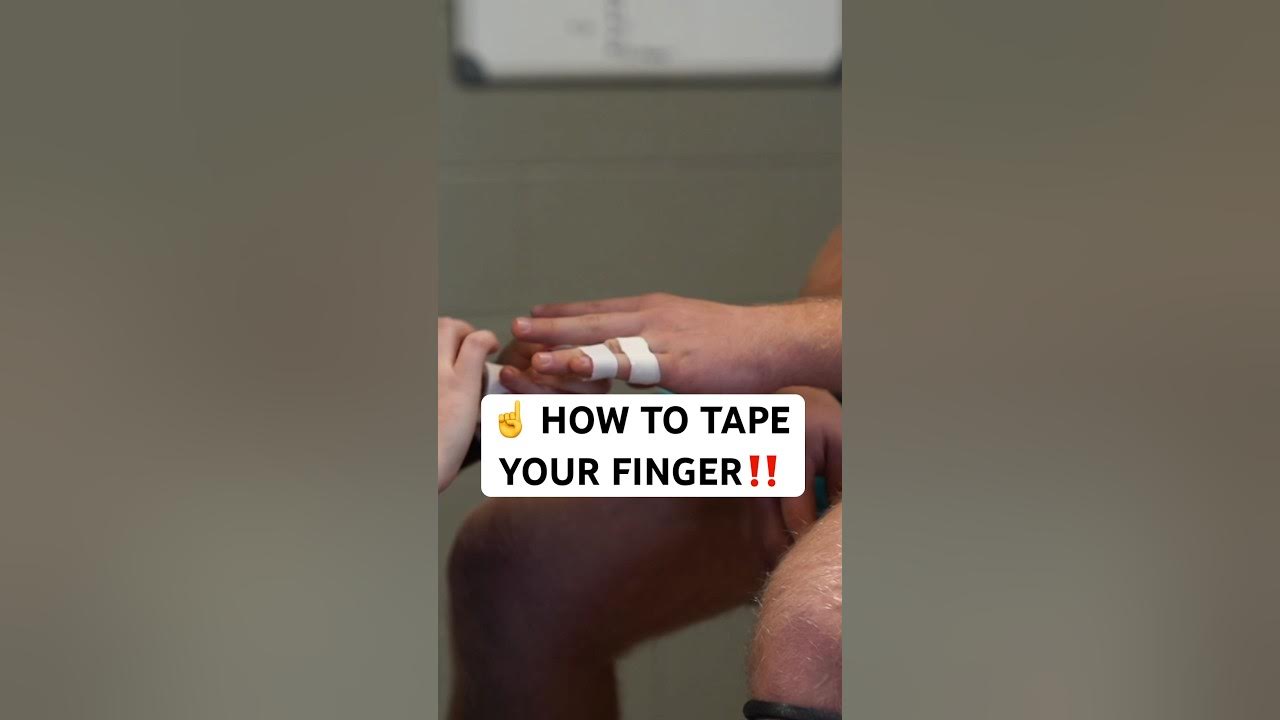 ☝️How to Tape a Jammed Finger‼️What do you want to learn next⁉️ YouTube