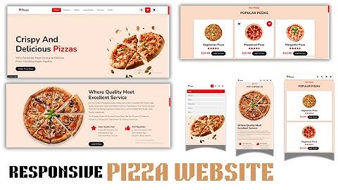 How to Make a Responsive Pizza Website Using Html , CSS and JavaScript | @TechnoWhiteFang