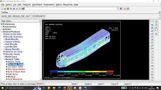 Ansys Mechanical APDL - Solving and Viewing Result