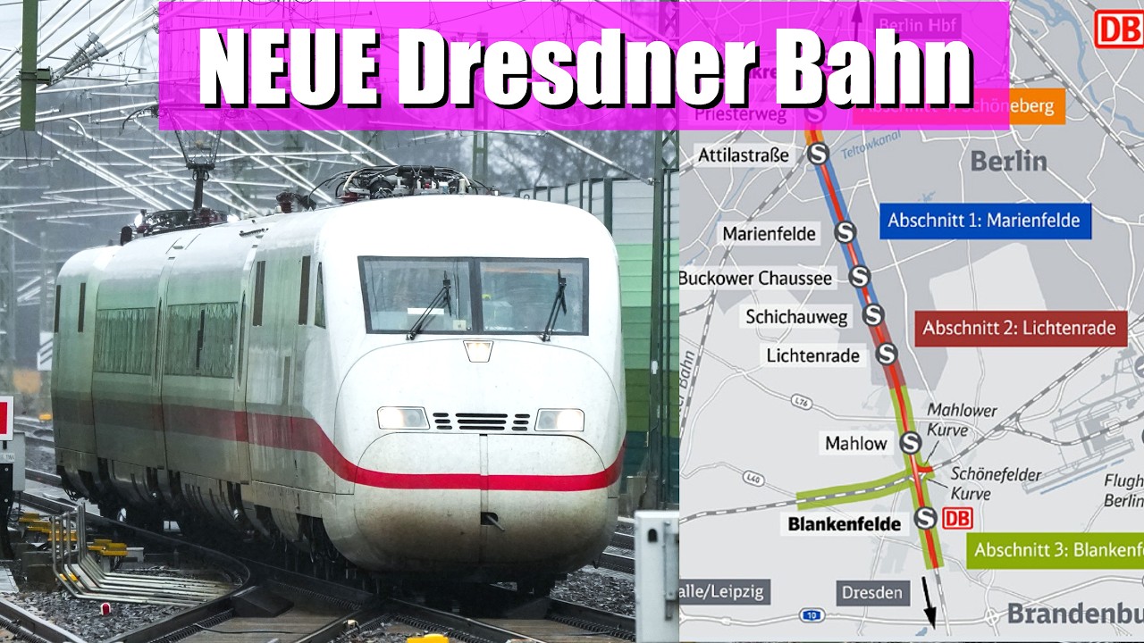 ENDLICH ERÖFFNET: NEUE Dresdner Bahn | 2 Neue Gleise, 200km/h, 16km Strecke