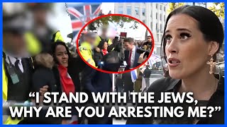 British Police Violently Arrest Pro-Israel Protestor, Then She Exposes Them On Live Tv!