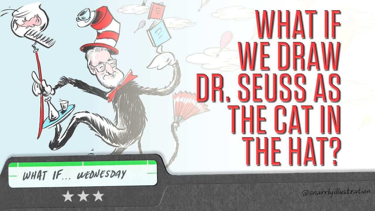 How to draw Dr Seuss as the Cat in the