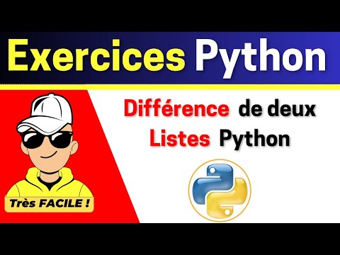 Exercice Python   Différence De Deux Listes