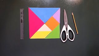 Cómo hacer un Tangram con un folio.