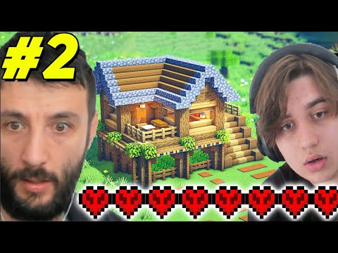 İlk Evi yaparken ARAMIZDAN BİRİ ÖLDÜ 😨 ÖLDÜN ÇIK HARDCORE 1.20 Minecraft 2.Bölüm