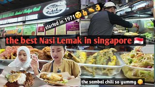 Number one the best nasi lemak!!boonlay POWER nasi lemak in singapore 🇸🇬 #malayfood #streetfood #