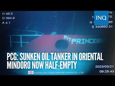 PCG: Sunken oil tanker in Oriental Mindoro now half-empty | #INQToday