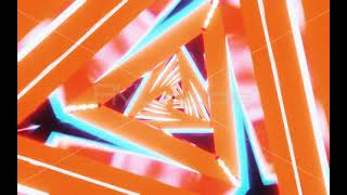 Infinite Triangle Tunnel Loop 006-002 Orange 1920X1200 - Dr. Penguin - Avloops
