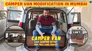 Camper van building in Mumbai | Amazing Modification of Chevrolet Enjoy | Camper van setup |Capmping