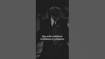 Ego seeks validation Confidence is validation #shorts #motivation