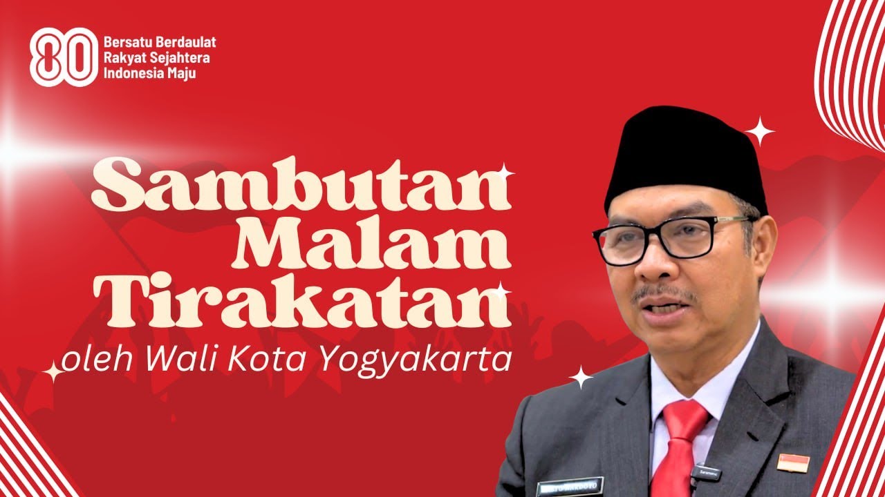 Sambutan Tirakatan HUT ke-80 RI oleh Wali Kota Yogyakarta