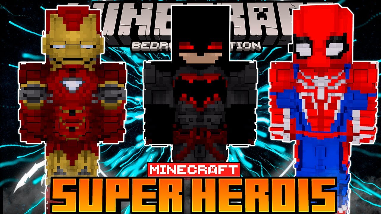 CONHEÇA A NOVA ADDON/MOD SUPER Heros PARA Minecraft - COM DC E MARVEL ...