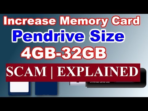 How to increase the size of pendrive memory card? Scam | Explained How to increase the size of pendrive memory card? Scam | Explained