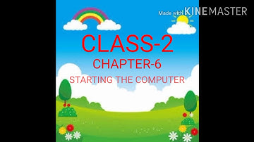 CLASS- 2 CHAPTER- 6  PARTS OF A COMPUTER