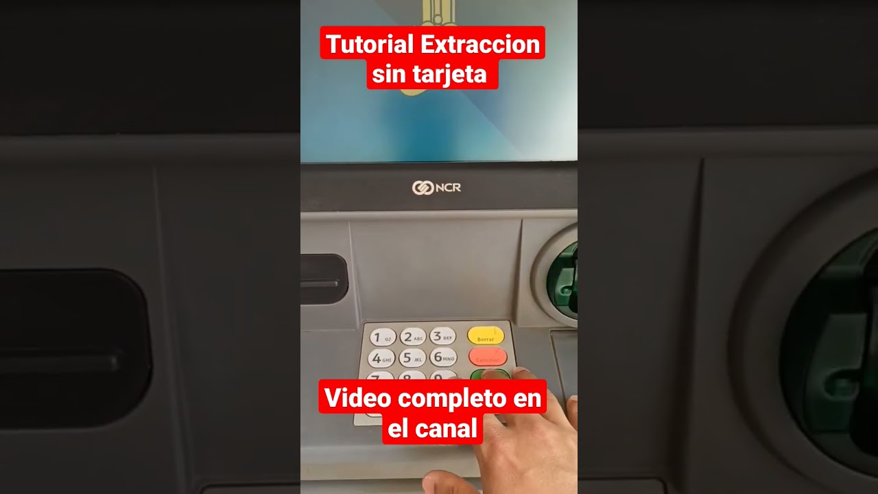 #shorts tutorial como retirar dinero sin tarjeta en el cajero automáticos