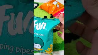 Tryingout ACI Fun Popping pipes|Never expected this 😱🤦🏻♀️ #chips #fun #ACI #food #snacks #ytshorts