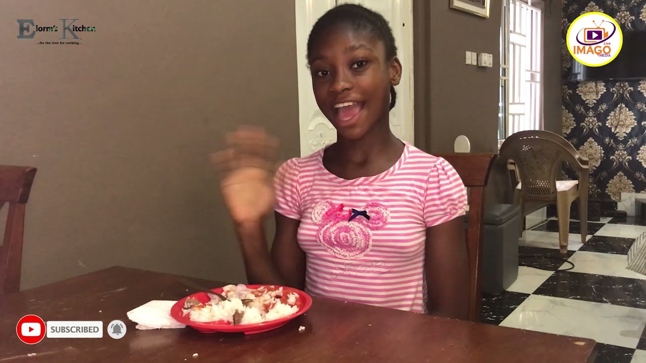 MEET YOUNG CHEF ELORM AS SHE COOKS TOOLOBEEF BRAISED RICE!