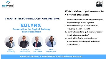 FREE 2 Hour LIVE Masterclass on ˜EULYNX- Foundation for Digital Rail Transformation