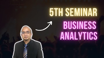 5th Seminar - Business Analytics - Forecasting Moving Average