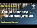 Одна заповедь — один защитник. Пиркей Авот через призму еврейской истории. Рав Гедалья Шестак