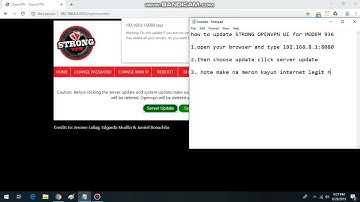 update strong openvpn ui for modem 936