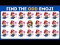 Easy medium hard levels  can you find the odd emoji in 15 seconds  the quiz adda super mario