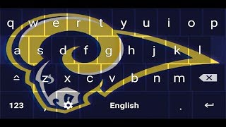 How To Install Rams Keyboard Theme-2019 Superbowl Team screenshot 5