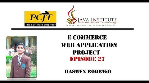 E-COMMERCE WEB APPLICATION PROJECT #episode27