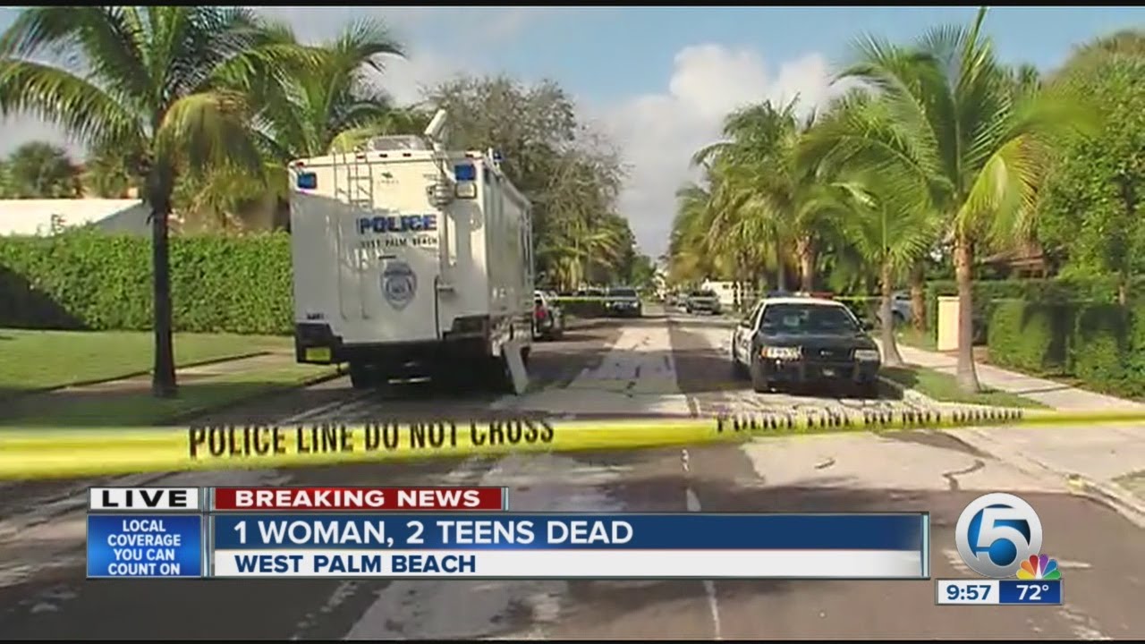 Woman, two teens found dead in West Palm Beach - YouTube