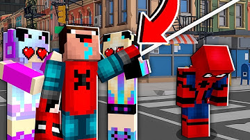Minecraft NOOB vs PRO: SPIDER MAN CHALLENGE! 100% TROLLING SUPER HERO SUPERPOWER MARVEL DC HULK
