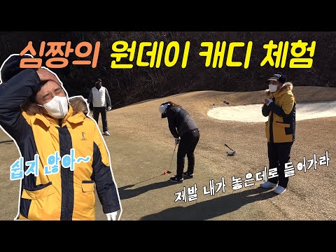 심짱의 원데이 캐디 체험! 뛰고 기도하고 [#골프존카운티 #한림용인]