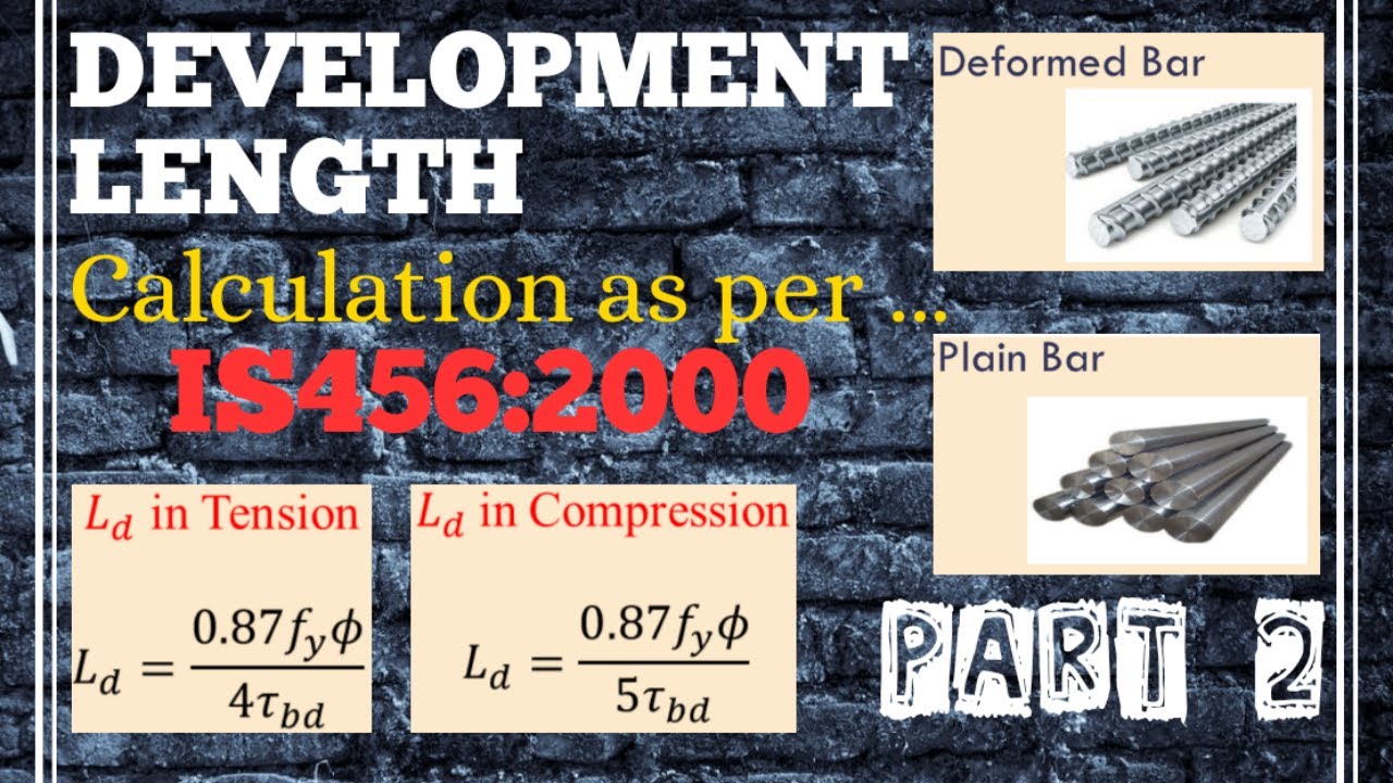 Development Length As Per IS456 For Plain And Deformed Bar In Tension development-length-as-per-is456-for-plain-and-deformed-bar-in-tension