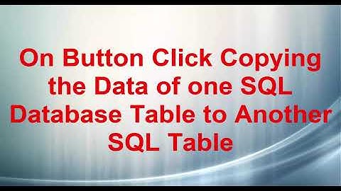 Copy from one sql database table to another C#