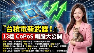 【財經最前線】台積電CoPoS 全面啟動，「首波 13 家」核心台廠供應鏈大公開！#台積電 #TSMC #CoPoS #面板級封裝 #先進封裝 #嘉義AP7 #概念股 #台股分析 #財經 #半導體設備