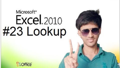#23 How to Use Lookup Formula inMS  Excel (Hindi/Urdu) Shubham Jangid